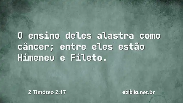 2 Timóteo 2:17