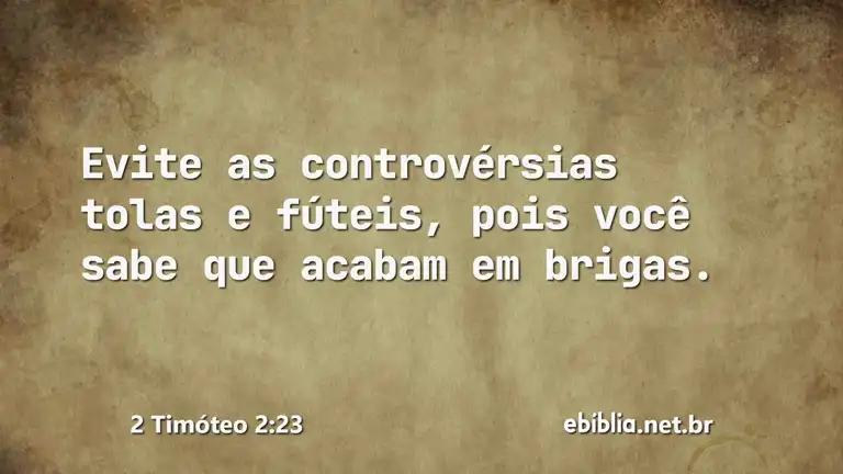 2 Timóteo 2:23