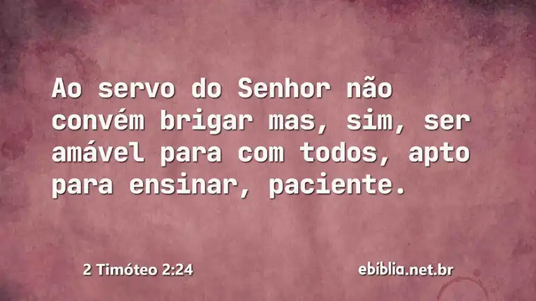 2 Timóteo 2:24