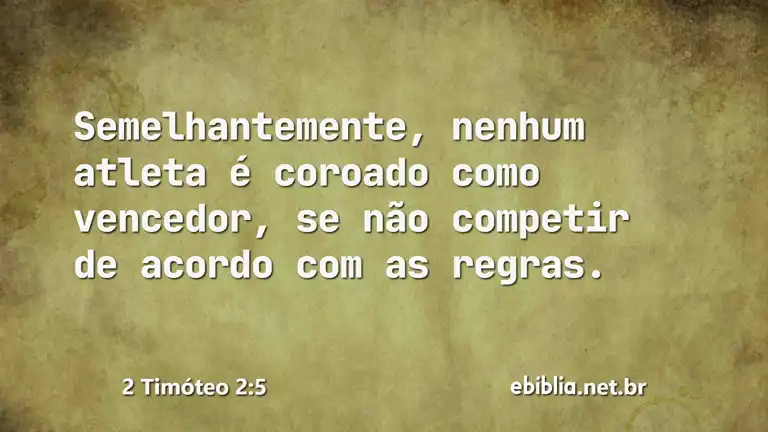 2 Timóteo 2:5