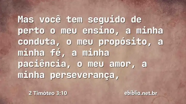 2 Timóteo 3:10