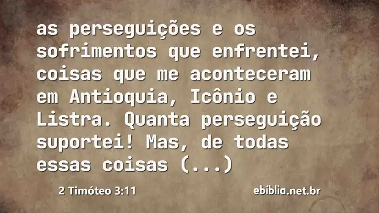 2 Timóteo 3:11