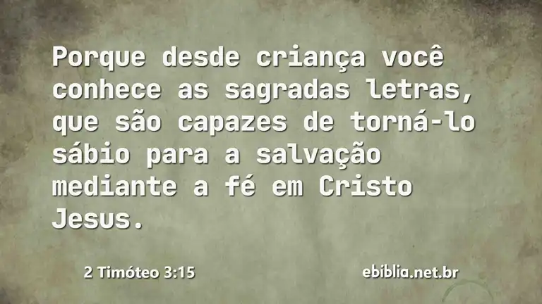 2 Timóteo 3:15