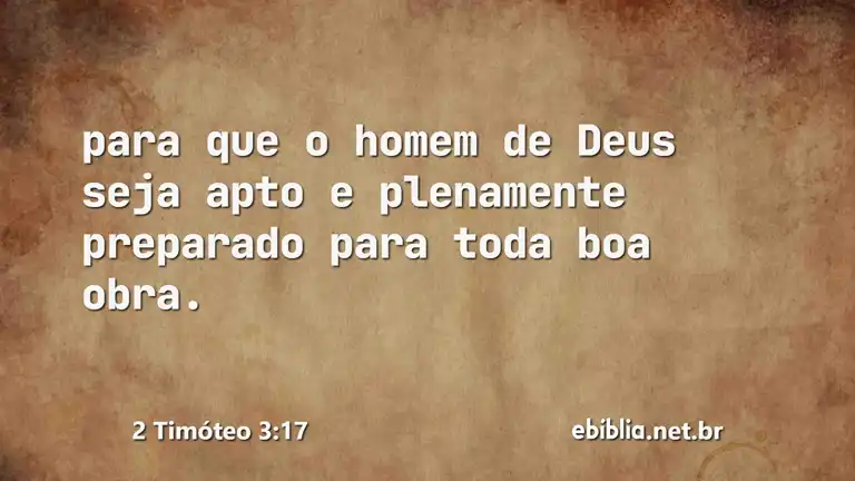 2 Timóteo 3:17