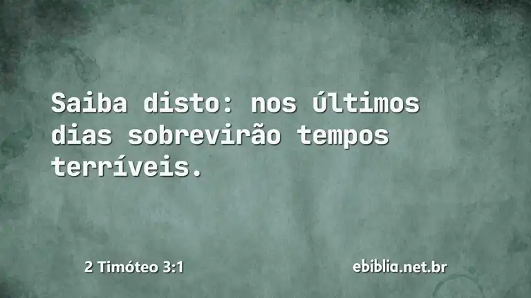 2 Timóteo 3:1