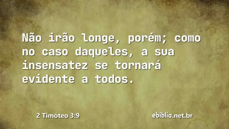 2 Timóteo 3:9