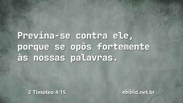 2 Timóteo 4:15