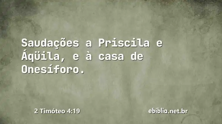 2 Timóteo 4:19