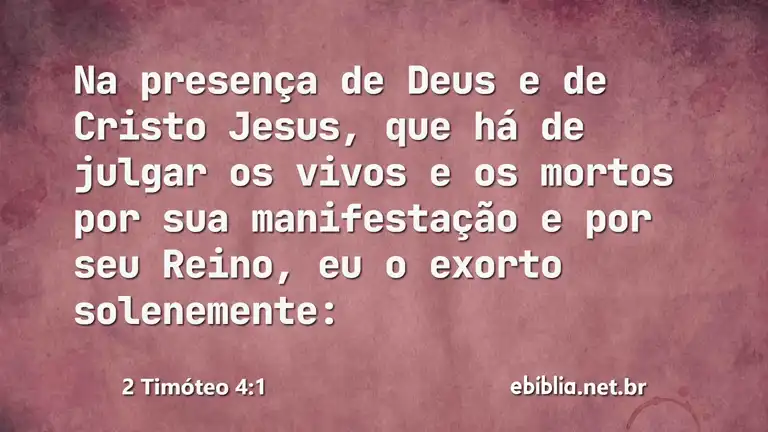 2 Timóteo 4:1