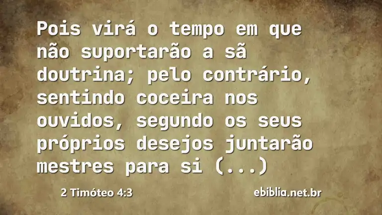 2 Timóteo 4:3