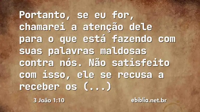 3 João 1:10