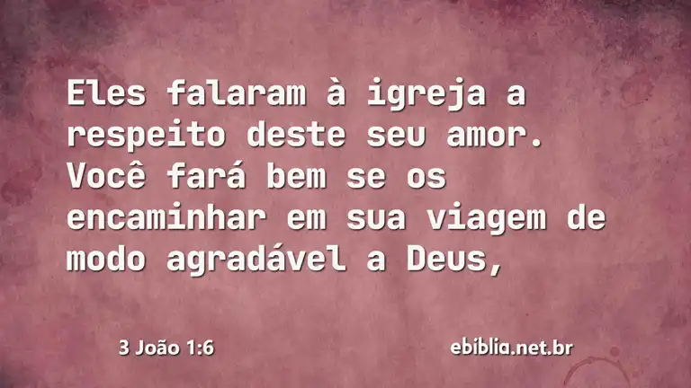 3 João 1:6