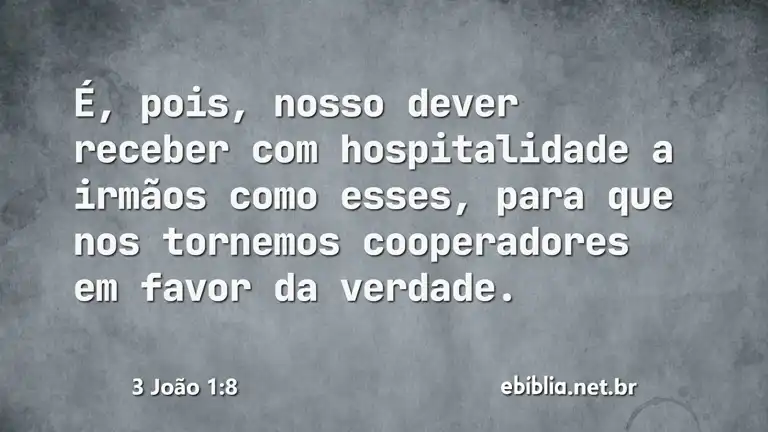 3 João 1:8