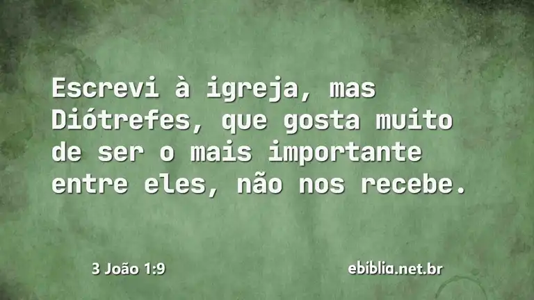 3 João 1:9