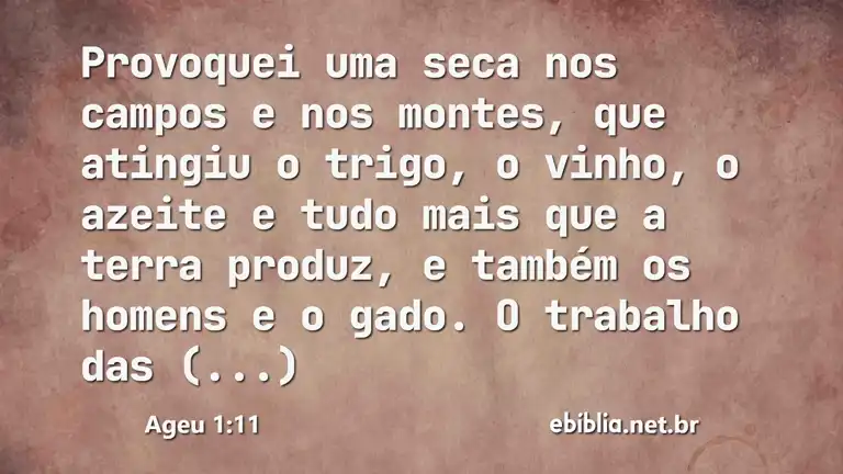 Ageu 1:11