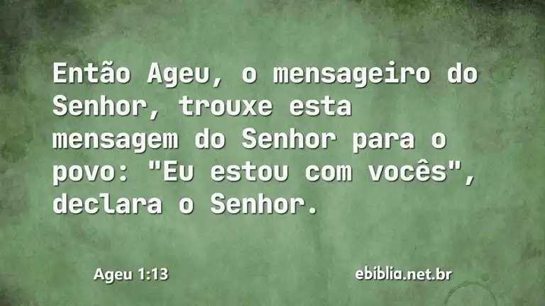 Ageu 1:13