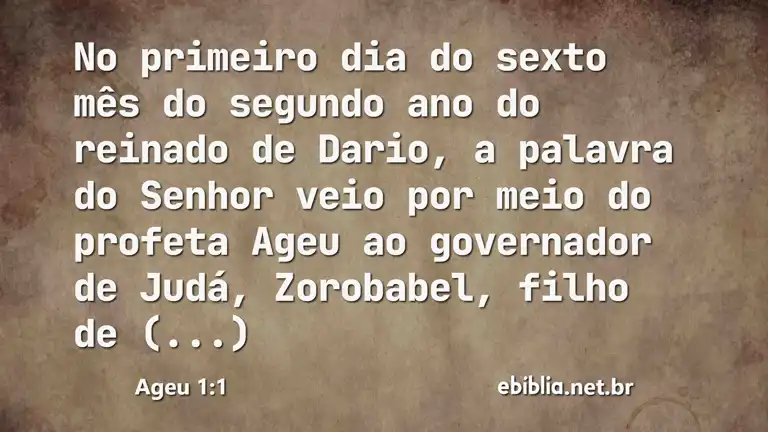 Ageu 1:1