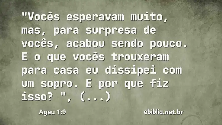 Ageu 1:9