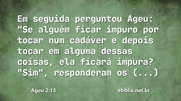 Ageu 2:13