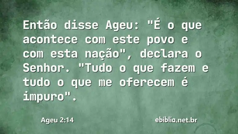 Ageu 2:14