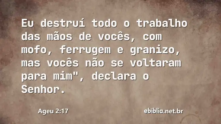 Ageu 2:17