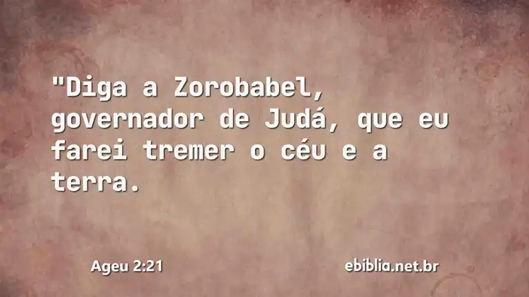 Ageu 2:21