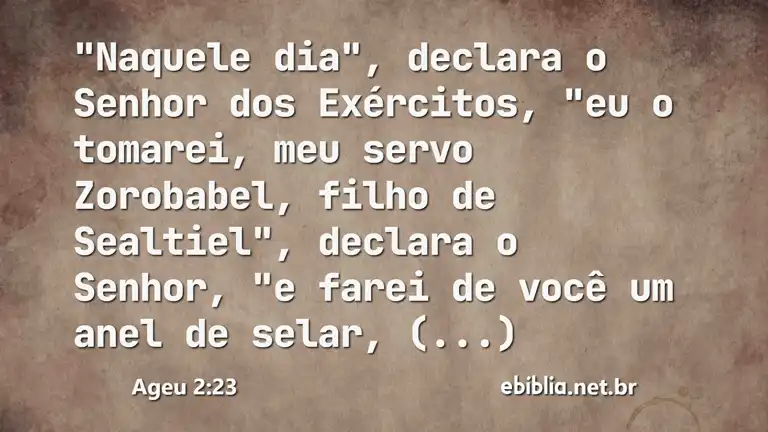 Ageu 2:23