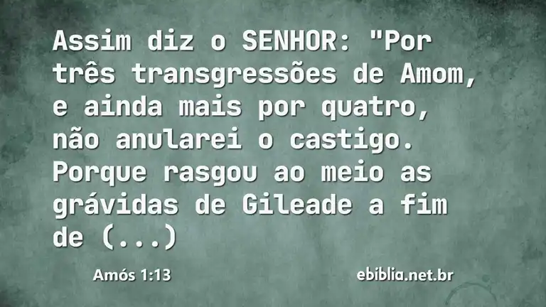 Amós 1:13