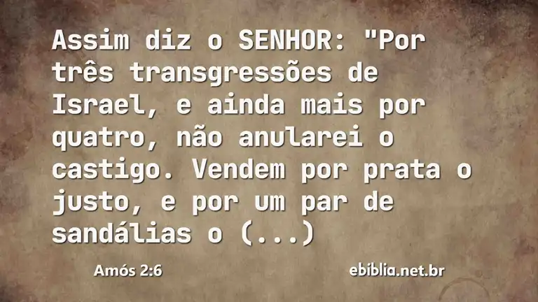 Amós 2:6