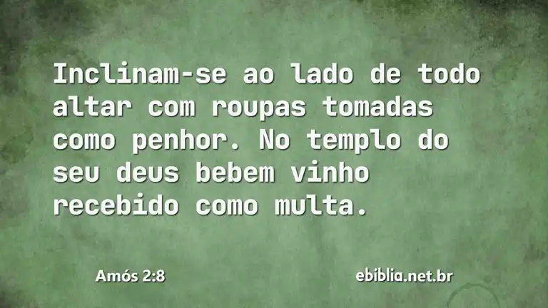 Amós 2:8