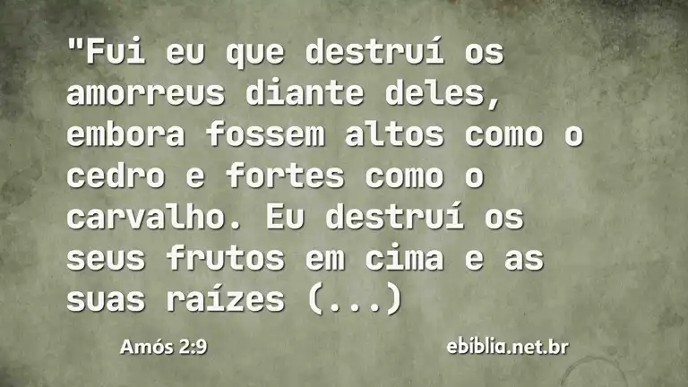 Amós 2:9