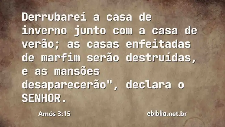 Amós 3:15