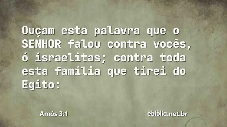 Amós 3:1