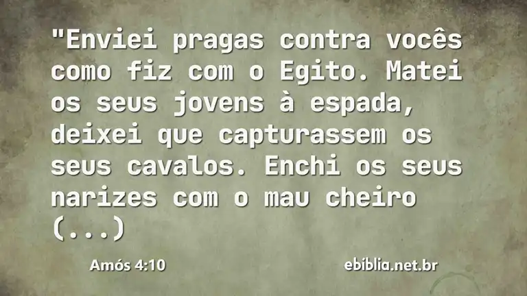 Amós 4:10