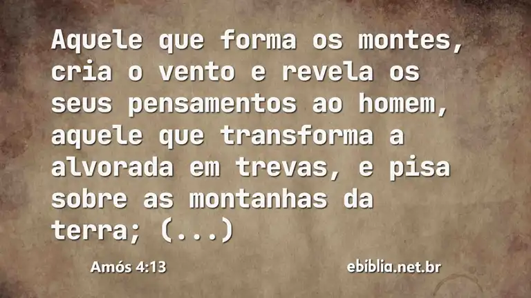 Amós 4:13