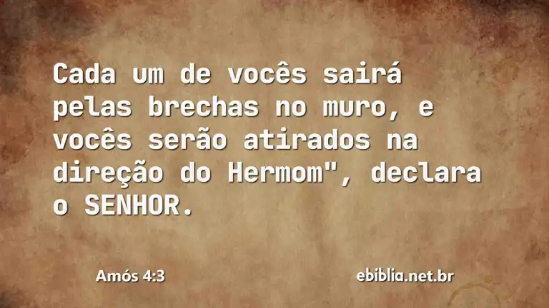 Amós 4:3