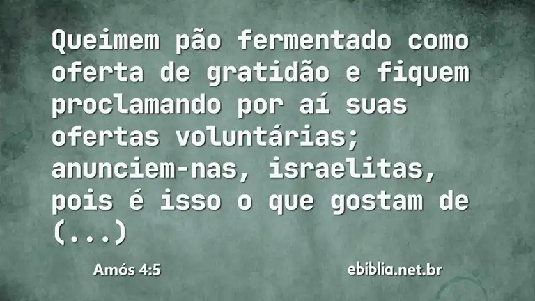 Amós 4:5