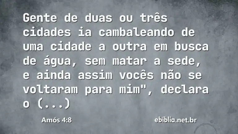 Amós 4:8