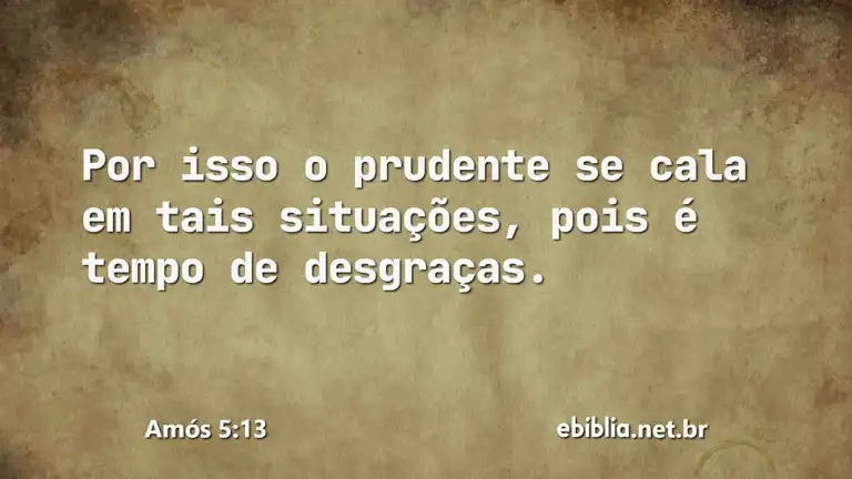 Amós 5:13