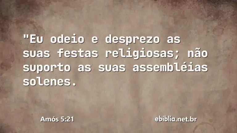 Amós 5:21