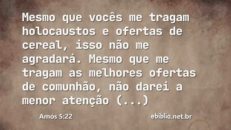 Amós 5:22