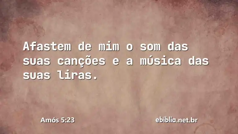 Amós 5:23