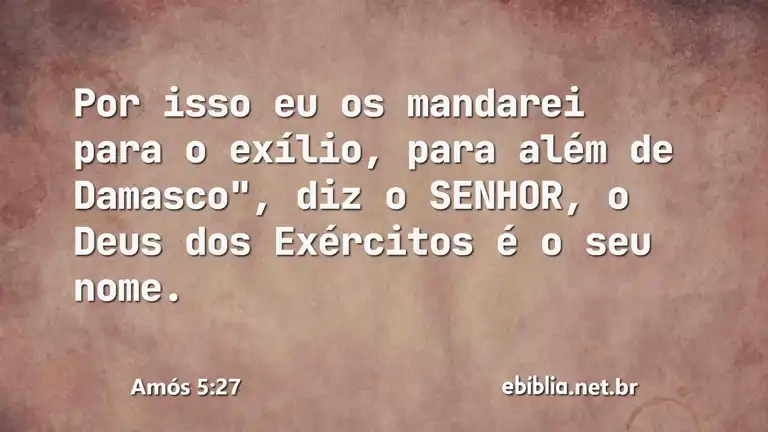 Amós 5:27