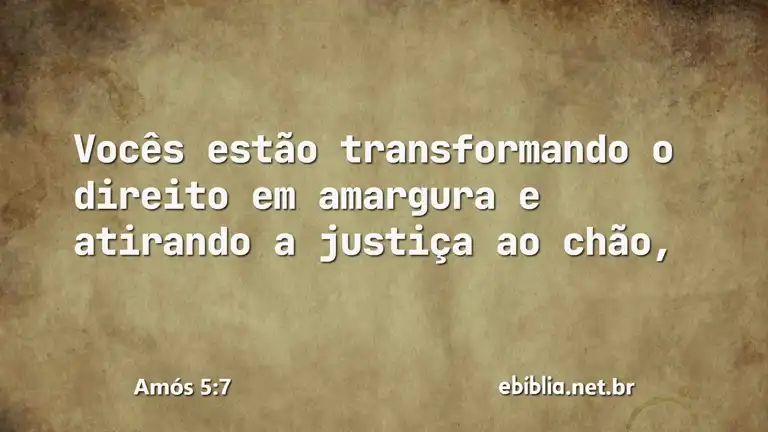 Amós 5:7