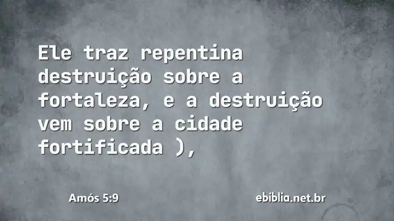 Amós 5:9