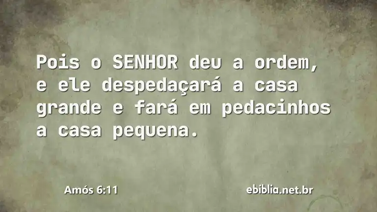 Amós 6:11