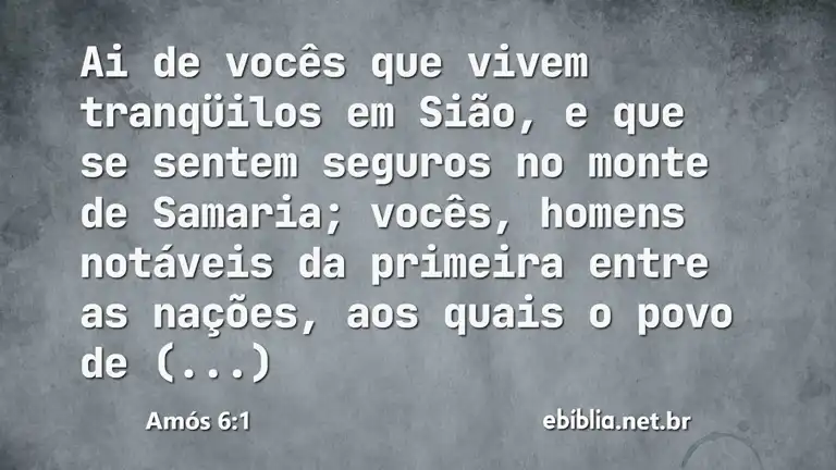 Amós 6:1