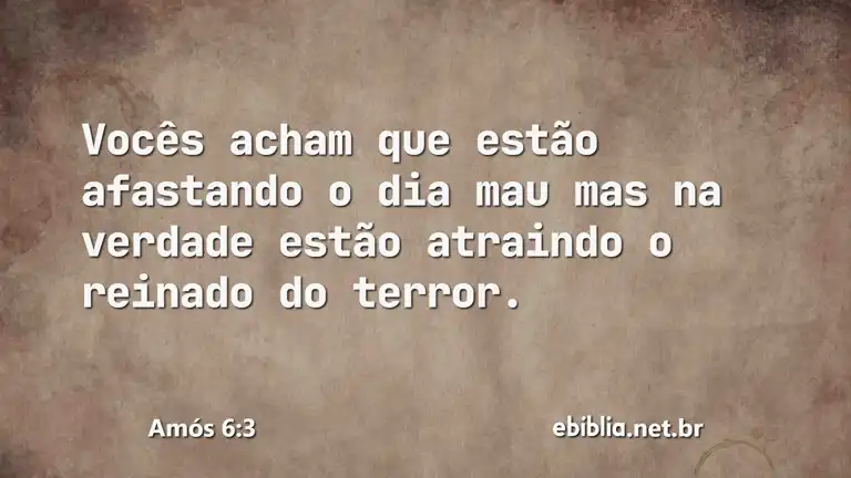 Amós 6:3