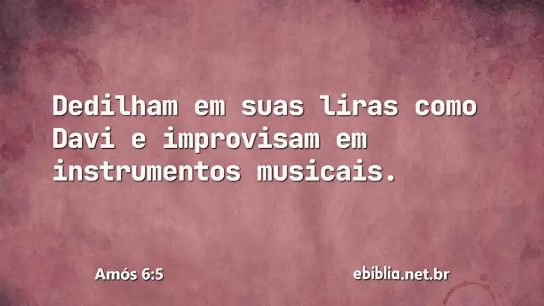 Amós 6:5