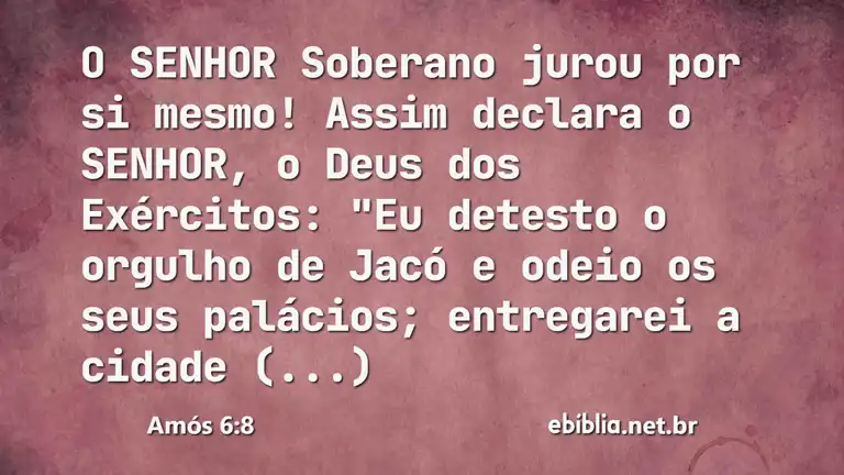 Amós 6:8